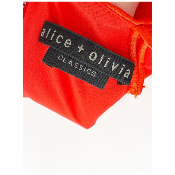 Alice + Olivia Red Satin Bodysuit - Picture 5 of 9